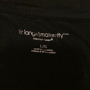 Maternity cap sleeve black tee